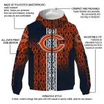 custom chicago bears tribal swirls blue windbreaker jacket best selling