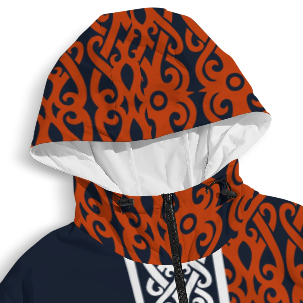 custom chicago bears tribal swirls blue windbreaker jacket premium grade custom chicago bears tribal swirls blue windbreaker jacket premium grade