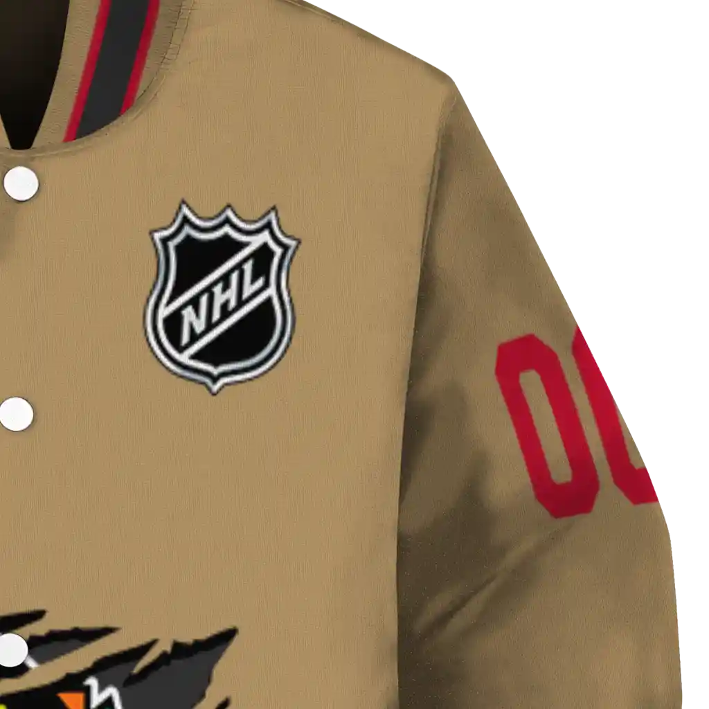 custom chicago blackhawks claw burst beige varsity jacket premium grade custom chicago blackhawks claw burst beige varsity jacket premium grade