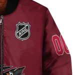 custom chicago blackhawks claw rip red bomber jacket best selling