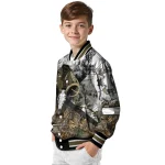custom chicago blackhawks deer skull camouflage white varsity jacket best selling