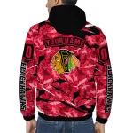 custom chicago blackhawks shark art red windbreaker jacket best selling