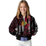 custom chicago blackhawks star stripes red black bomber jacket best selling