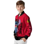 custom chicago blackhawks stitch laughing red bomber jacket best selling