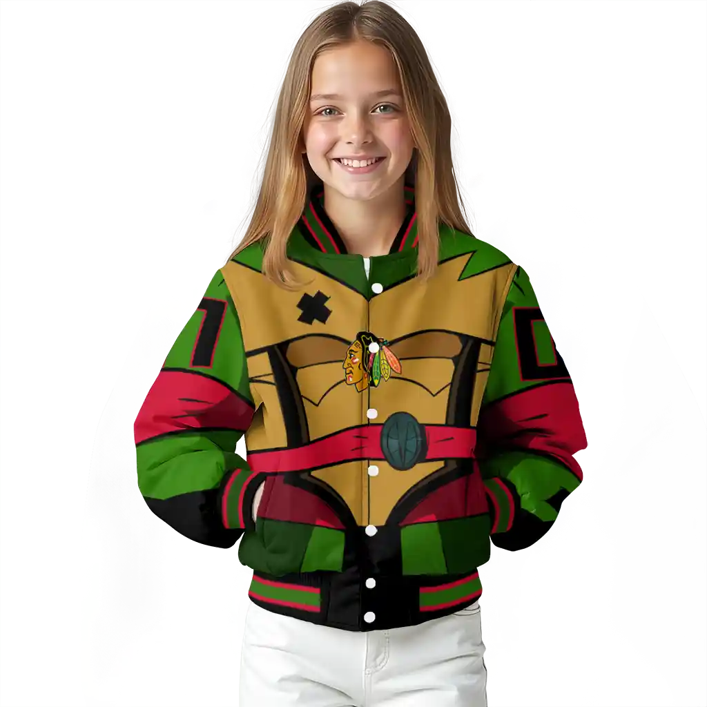 custom chicago blackhawks turtle armor varsity jacket top rated custom chicago blackhawks turtle armor varsity jacket top rated
