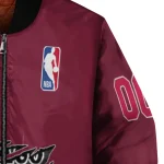 custom chicago bulls claw slash red bomber jacket best selling