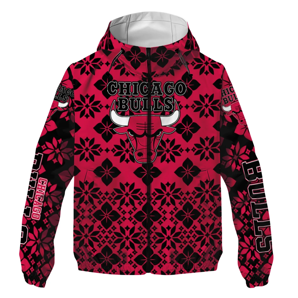 custom chicago bulls geometric blossom red windbreaker jacket best selling custom chicago bulls geometric blossom red windbreaker jacket best selling