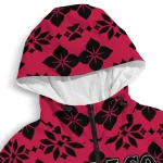 custom chicago bulls geometric blossom red windbreaker jacket best selling