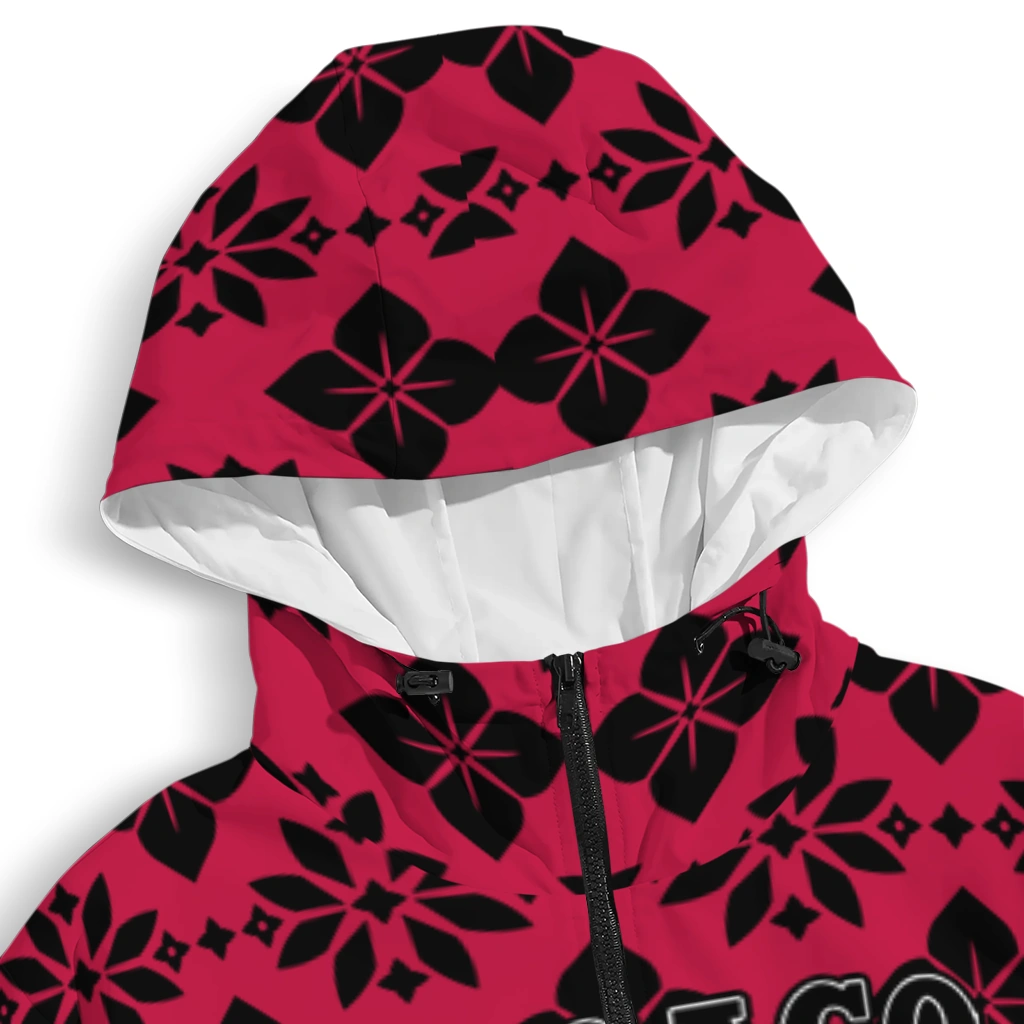 custom chicago bulls geometric blossom red windbreaker jacket premium grade custom chicago bulls geometric blossom red windbreaker jacket premium grade