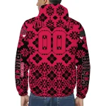custom chicago bulls geometric blossom red windbreaker jacket best selling