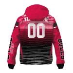 custom chicago bulls pattern layers red windbreaker jacket best selling