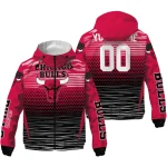 custom chicago bulls pattern layers red windbreaker jacket best selling