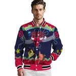 custom chicago bulls spongebob playtime red blue varsity jacket best selling