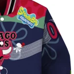custom chicago bulls spongebob playtime red blue varsity jacket best selling
