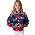 custom chicago bulls spongebob playtime red blue varsity jacket best selling