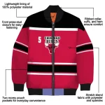 custom chicago bulls stripe statement red black bomber jacket best selling