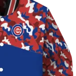 custom chicago cubs camouflage print blue varsity jacket best selling