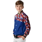 custom chicago cubs camouflage print blue varsity jacket best selling