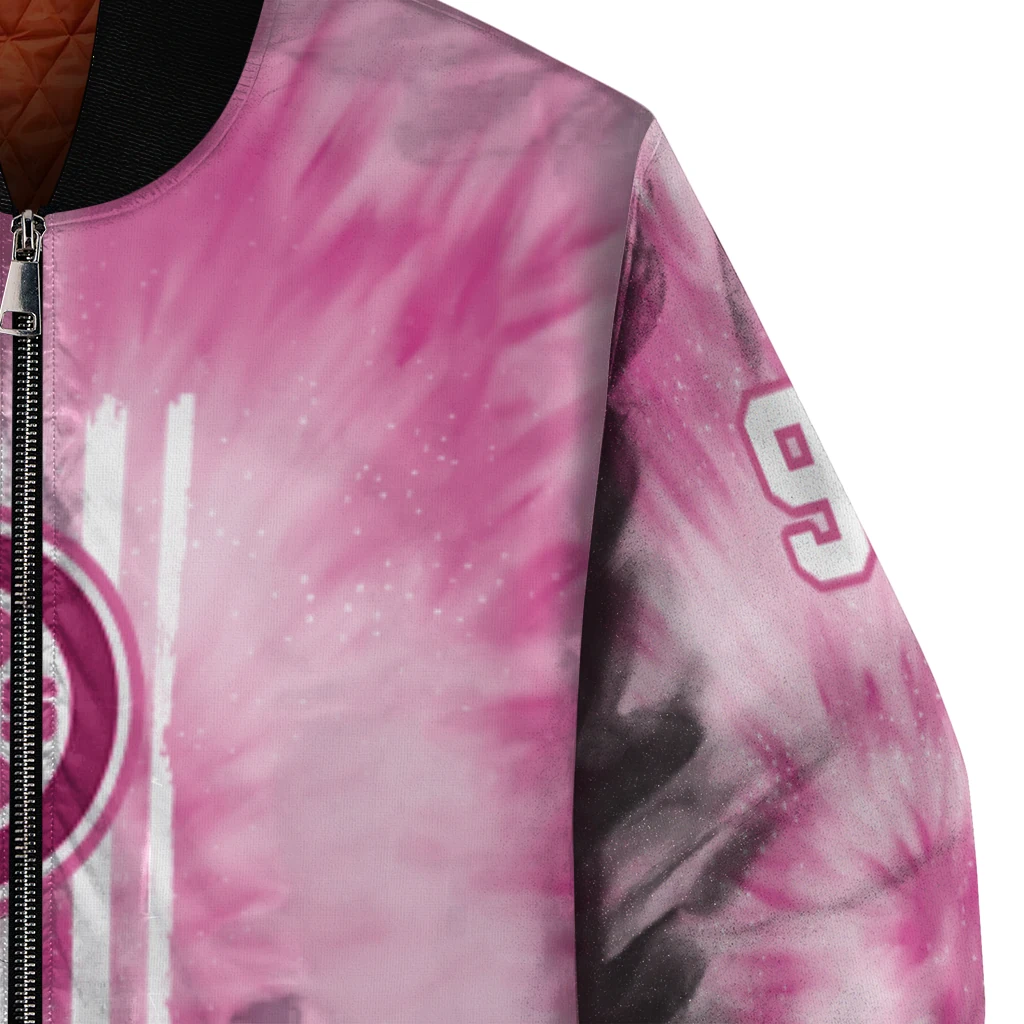custom chicago cubs pink tie dye pink bomber jacket premium grade custom chicago cubs pink tie dye pink bomber jacket premium grade
