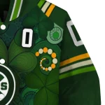 custom chicago cubs shamrock vortex green varsity jacket best selling