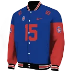 custom chicago cubs team patch blue varsity jacket best selling