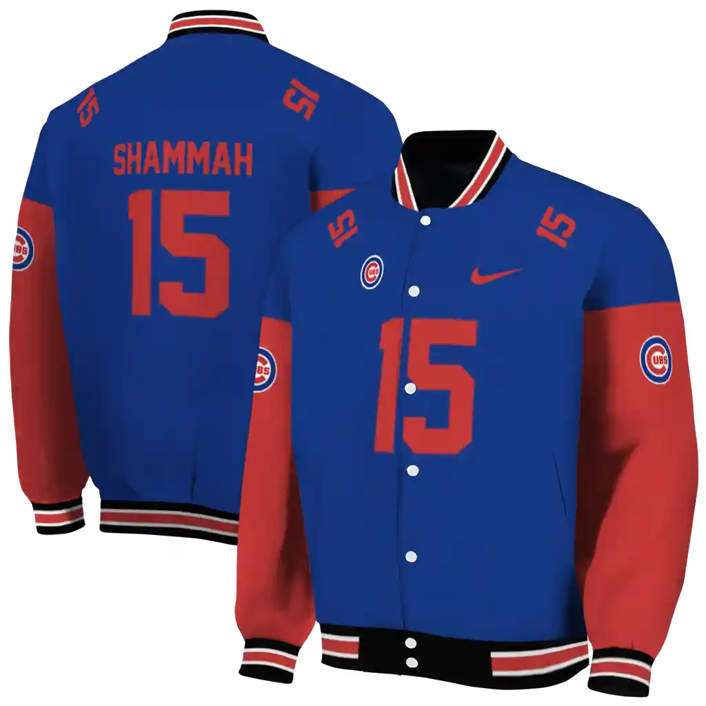 custom chicago cubs team patch blue varsity jacket fashion forward custom chicago cubs team patch blue varsity jacket fashion forward
