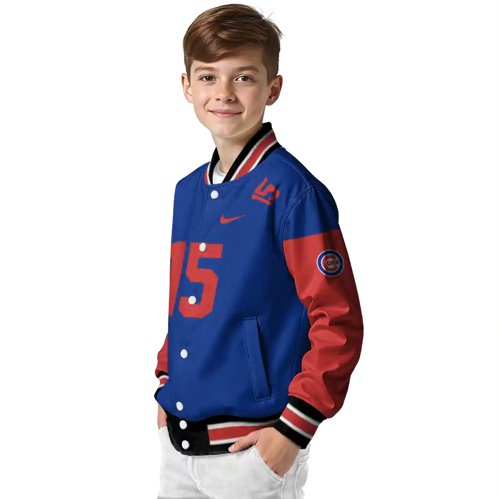 custom chicago cubs team patch blue varsity jacket trendy custom chicago cubs team patch blue varsity jacket trendy