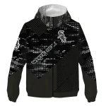 custom chicago white sox arrow matrix black windbreaker jacket best selling