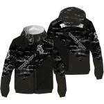 custom chicago white sox arrow matrix black windbreaker jacket best selling