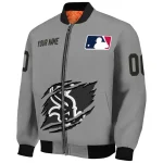 custom chicago white sox claw rend grey bomber jacket best selling
