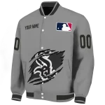 custom chicago white sox claw rend grey varsity jacket best selling