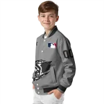 custom chicago white sox claw rend grey varsity jacket best selling