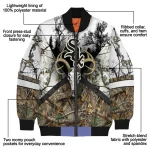 custom chicago white sox deer skull camouflage white bomber jacket best selling