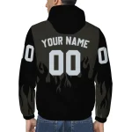 custom chicago white sox flame trim black windbreaker jacket best selling