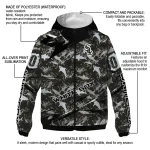 custom chicago white sox shark art black windbreaker jacket best selling