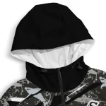 custom chicago white sox shark art black windbreaker jacket best selling