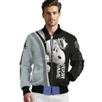custom chicago white sox snoopy head black bomber jacket best selling
