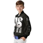 custom chicago white sox snoopy head black bomber jacket best selling