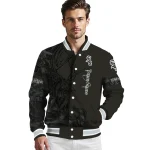 custom chicago white sox tribal deer art black varsity jacket best selling