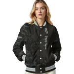 custom chicago white sox tribal deer art black varsity jacket best selling