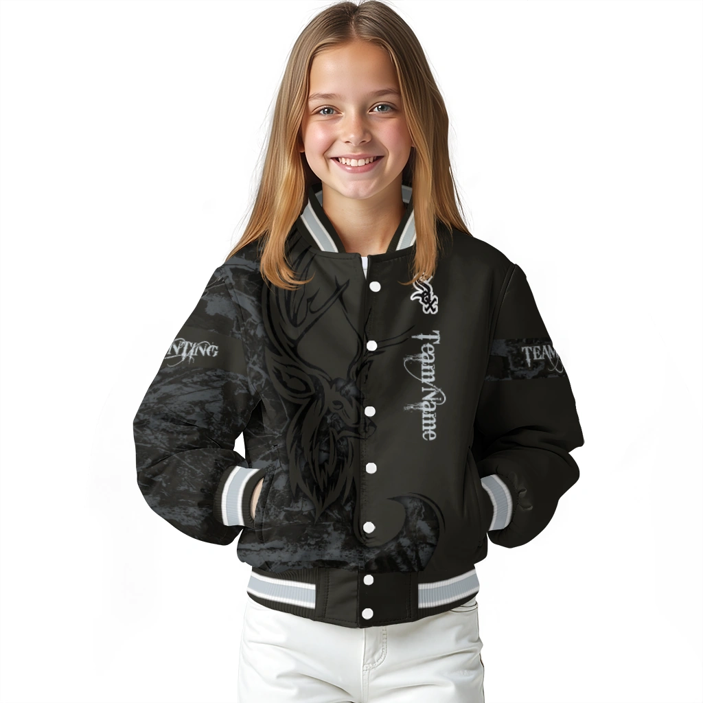 custom chicago white sox tribal deer art black varsity jacket top rated custom chicago white sox tribal deer art black varsity jacket top rated