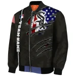 custom chicago white sox us flag claws black bomber jacket best selling