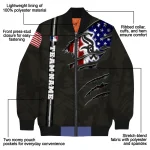 custom chicago white sox us flag claws black bomber jacket best selling