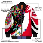 custom cincinnati bearcats stars and stripes slashes red bomber jacket best selling