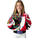 custom cincinnati bearcats stars and stripes slashes red bomber jacket best selling