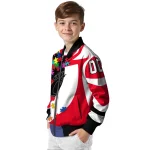 custom cincinnati bearcats stars and stripes slashes red bomber jacket best selling