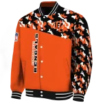 custom cincinnati bengals freedom claw orange varsity jacket best selling