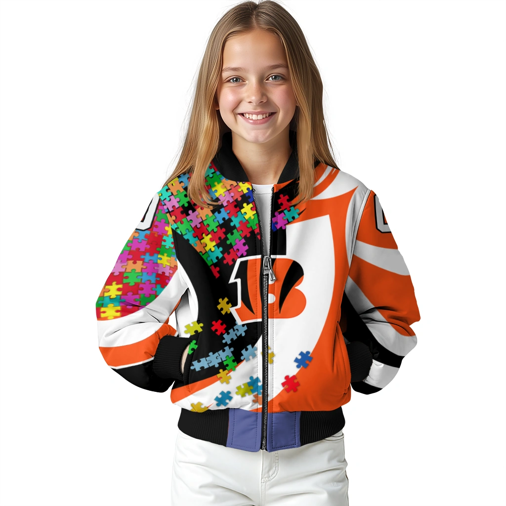 custom cincinnati bengals stars and stripes slashes orange bomber jacket top rated custom cincinnati bengals stars and stripes slashes orange bomber jacket top rated