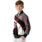 custom cincinnati reds electric flash red bomber jacket best selling