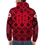 custom cincinnati reds geometric blossom red windbreaker jacket best selling